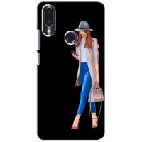Чехол с картинкой Модные Девчонки Meizu Note 9 (Девушка со смартфоном)