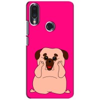 Чехол (ТПУ) Милые собачки для Meizu Note 9 (Веселый Мопсик)