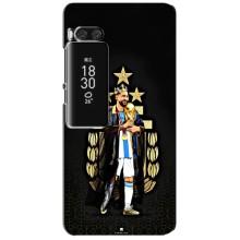 Чехлы для Meizu Pro 7 Plus (Leo чемпион) (AlphaPrint) (Месси Король)