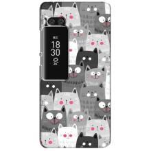 Чохли з Котиками для Meizu Pro 7 Plus (VPrint) (Мальовані котики)