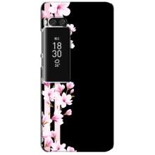 Чохол для Мейзу Про 7 Плюс - з принтом (Дизайнерські) (AlphaPrint) (Квіточки)