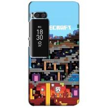 Чохол Майнкрафт на Meizu Pro 7 Plus (AlphaPrint) Minecraft