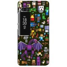 Чохол Майнкрафт на Meizu Pro 7 Plus (AlphaPrint) Minecraft