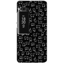 Чохол з принтом для Meizu Pro 7 Plus (AlphaPrint) Модні коти (Маленькі котики)