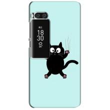 Чохол з принтом для Meizu Pro 7 Plus (AlphaPrint) Модні коти (Падаючий кіт)