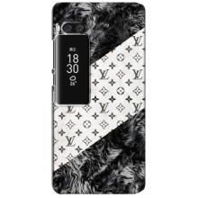 Чохол Стиль Louis Vuitton на Meizu Pro 7 Plus (LV на білому)