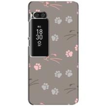 Чохол з малюнком кіт на Meizu Pro 7 Plus – Лапи і вуса