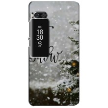 Новорічні, Святкові Чохли для Meizu Pro 7 Plus - 2024 год (Let it snow)