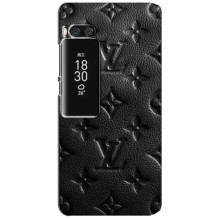 Текстурный Чехол Louis Vuitton для Мейзу Про 7 Плюс – Черный ЛВ
