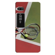 Чехлы с принтом Спортивная тематика для Meizu Pro 7 (Ракетки теннис)
