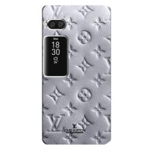 Текстурный Чехол Louis Vuitton для Мейзу Про 7 (Белый ЛВ)