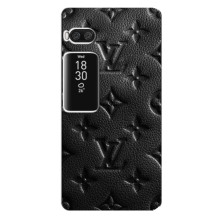 Текстурный Чехол Louis Vuitton для Мейзу Про 7 (Черный ЛВ)