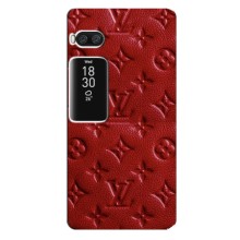 Текстурный Чехол Louis Vuitton для Мейзу Про 7 – Красный ЛВ