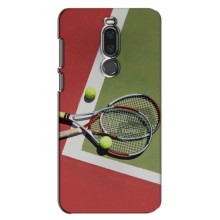 Чехлы с принтом Спортивная тематика для Meizu X8 – Ракетки теннис