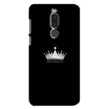 Чехол (Корона на чёрном фоне) для Мейзу Х8 – Белая корона