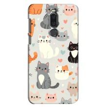 Чехол с рисунком кот на Meizu X8 – Коллаж котов
