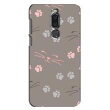 Чехол с рисунком кот на Meizu X8 – Лапы и усы