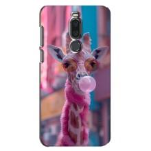 Чехол с принтом стильные животные для Мейзу Х8 (Стильный жирав)