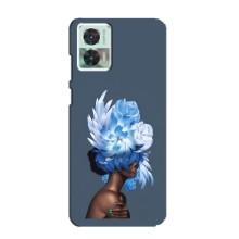 Чехлы (ART) Цветы на Motorola Edge 30 Neo (VPrint) (Цветы на голове)