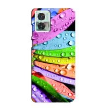 Чехлы (ART) Цветы на Motorola Edge 30 Neo (VPrint) (Семицветик)