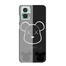 Чехлы для Motorola Edge 30 Neo - Bearbrick Louis Vuitton (PREMIUMPrint) (БеарБрик глаза)