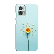 Чехлы с Цветами для Motorola Edge 30 Neo (VPrint) (Желтый цветок)