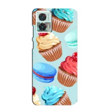 Чехлы с Фруктами для Motorola Edge 30 Neo (VPrint) (Кексики)