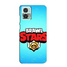 Чехлы Brawl Stars для Motorola Edge 30 Neo (AlphaPrint) – Лого Бравл Старс