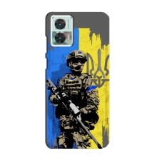 Чехлы с картинкой ЗСУ для Motorola Edge 30 Neo (AlphaPrint) (АРТ солдат)