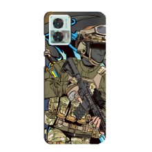 Чехлы с картинкой ЗСУ для Motorola Edge 30 Neo (AlphaPrint) (Воин ВСУ)