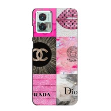 Чехол (Dior, Prada, YSL, Chanel) для Motorola Edge 30 Neo (Модница)