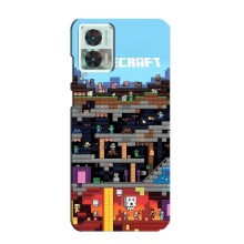 Чехол Майнкрафт на Motorola Edge 30 Neo (AlphaPrint) Minecraft (фон Minecraft)