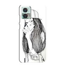 Чехол с печатью для Motorola Edge 30 Neo - (Мода) (AlphaPrint) (Фото девочки)