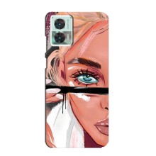 Чехол с печатью для Motorola Edge 30 Neo - (Мода) (AlphaPrint) (Макияж)