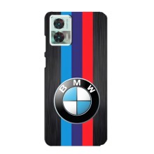 Чехол для Мото Ейдж 30 Нео - с принтом БМВ (AlphaPrint) (Лого BMW)