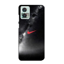 Чехол для Motorola Edge 30 Neo - с принтом Найк (AlphaPrint) (Найк красный)