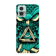 Чехол с птицами на Motorola Edge 30 Neo (VPrint) (Сова с глазом)