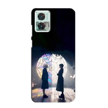 Чехлы Венсдей на Motorola Edge 30 Neo Уэнсдей (AlphaPrint) (Уэнздей и Инид)