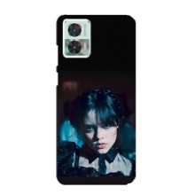 Чехлы Венсдей на Motorola Edge 30 Neo Уэнсдей (AlphaPrint) (взгляд Уэнздей)