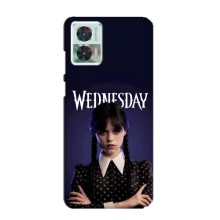 Чехлы Венсдей на Motorola Edge 30 Neo Уэнсдей (AlphaPrint) (Wednesday)