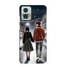 Чохол з дизайном Венздей 2 на Motorola Edge 30 Neo – Венздей і Тайлер