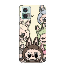 Чохол з Лабубу на Motorola Edge 30 Neo – Колаж Лабубу