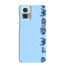 Чохол з принтом Стіч на Motorola Edge 30 Neo (Стіч фон)