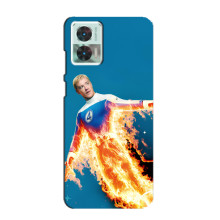 Чохол з принтом Фантастична четвірка для Motorola Edge 30 Neo – Людина-факел