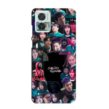 Чохол Гра в кальмара для Motorola Edge 30 Neo – Колаж гра кальмара