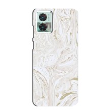 Мраморный чехол на Motorola Edge 30 Neo (VPrint) (Белый мрамор)
