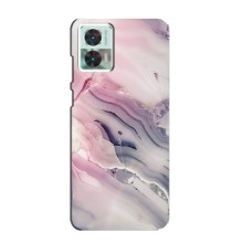 Мраморный чехол на Motorola Edge 30 Neo (VPrint) (Пурпурный Мрамор)