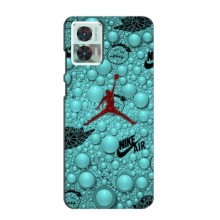 Силиконовый Чехол Nike Air Jordan на Моторола Мото едж 30 нео (Джордан Найк)