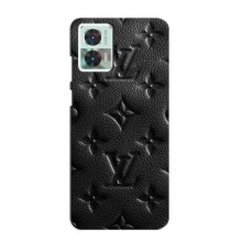 Текстурный Чехол Louis Vuitton для Моторола Мото едж 30 нео – Черный ЛВ