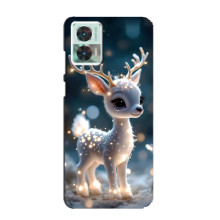 Яскравий чохол для Motorola Edge 30 Neo з Зимові Оленята – Блискуче оленятко